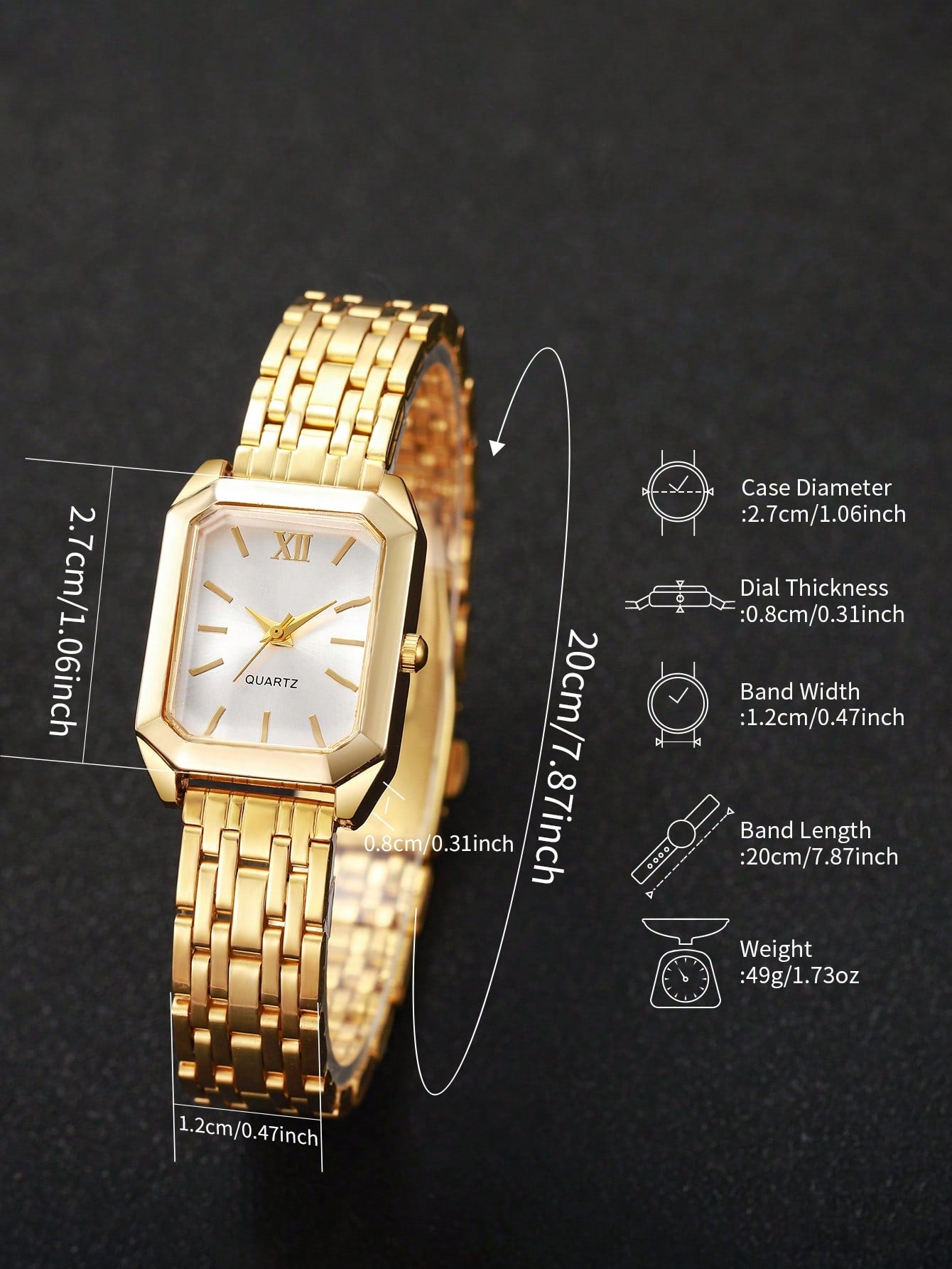 GOLDIE — Duo of 2 Golden Watches · White & Green - TZ