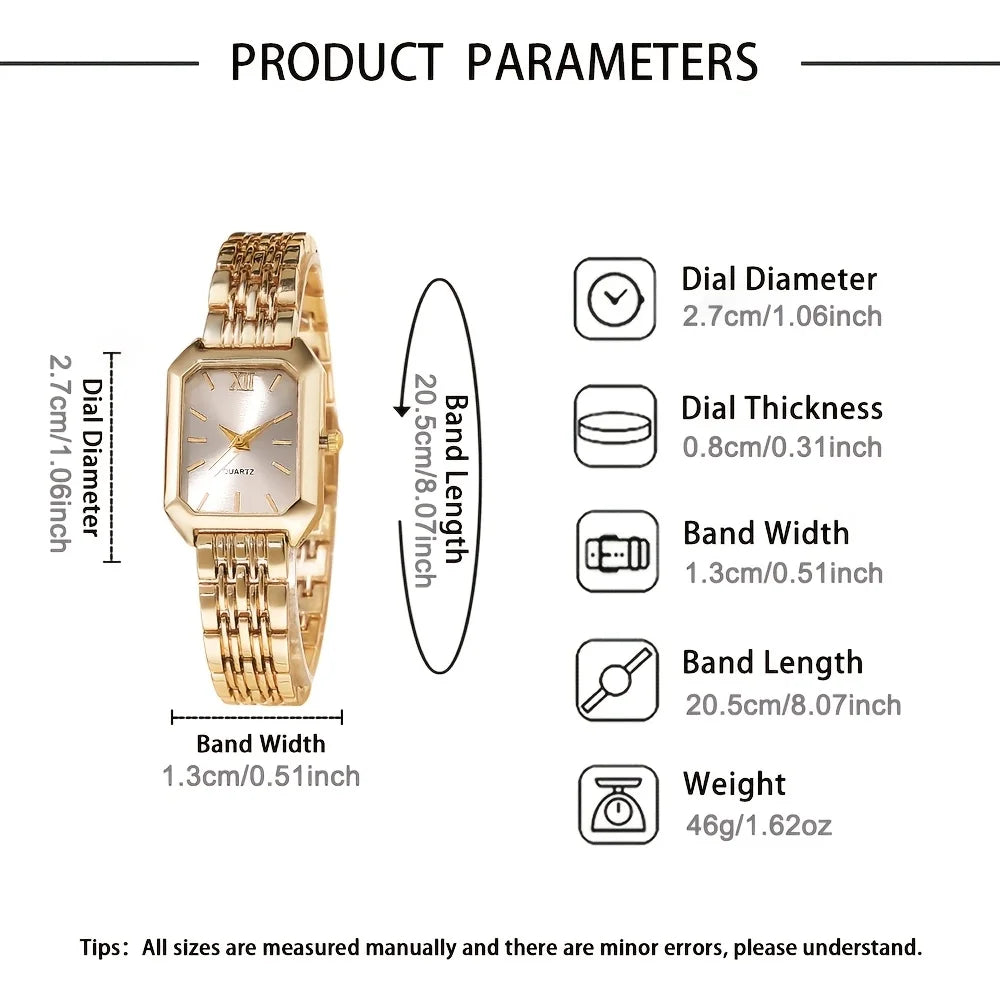 Serena™ 5-Piece Royal Elegance Watch & Jewelry Set - TZ