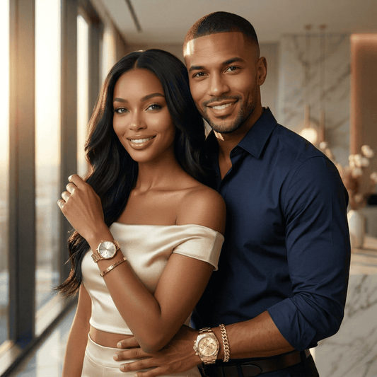 Eternel — His & Hers Gold Watch & Bracelet Set 👑 (TKTZ)