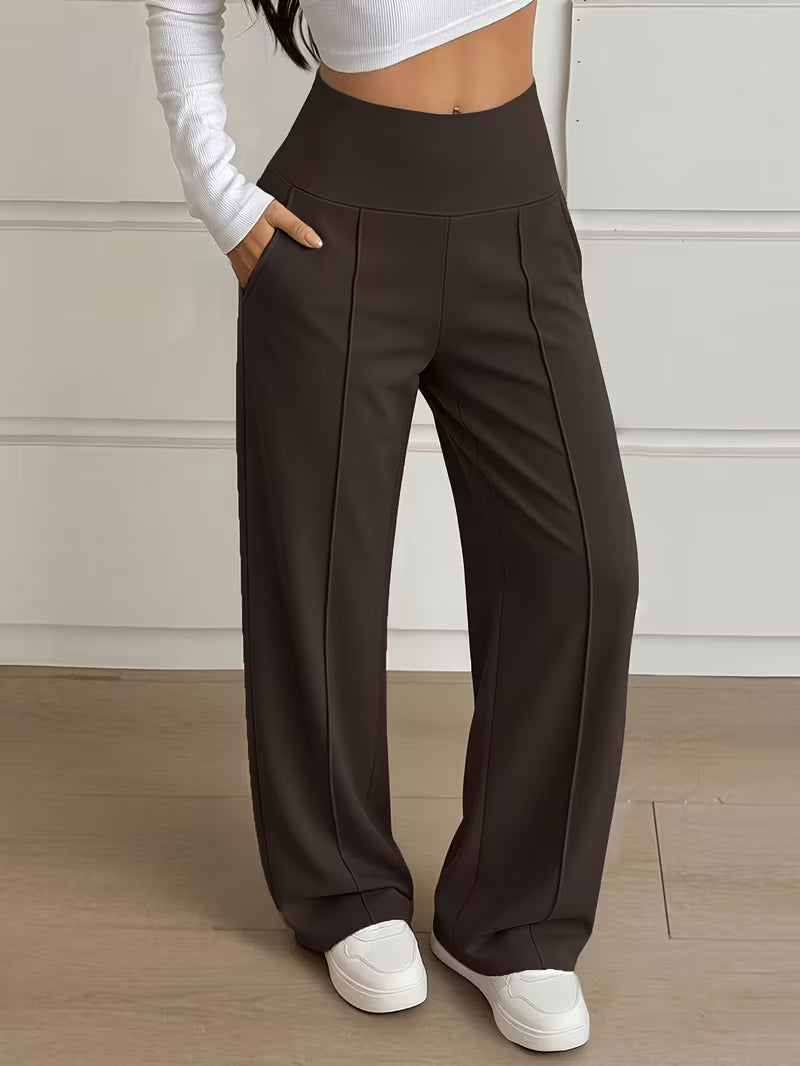 Nova High-Waist Wide-Leg Pants – Tummy Control, Sculpting Fit (TZ)