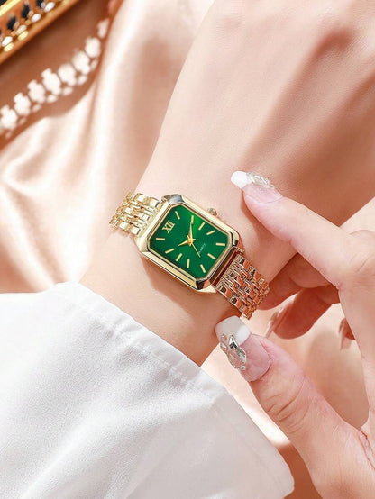GOLDIE — Duo of 2 Golden Watches · White & Green - TZ