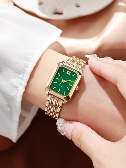 GOLDIE — Duo of 2 Golden Watches · White & Green - TZ