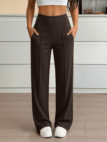 Nova High-Waist Wide-Leg Pants – Tummy Control, Sculpting Fit (TZ)