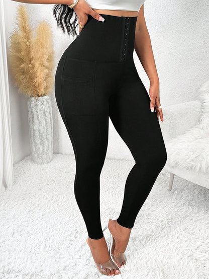 CurveFit — High-Waist Tummy-Control Shaping Leggings (TZ)