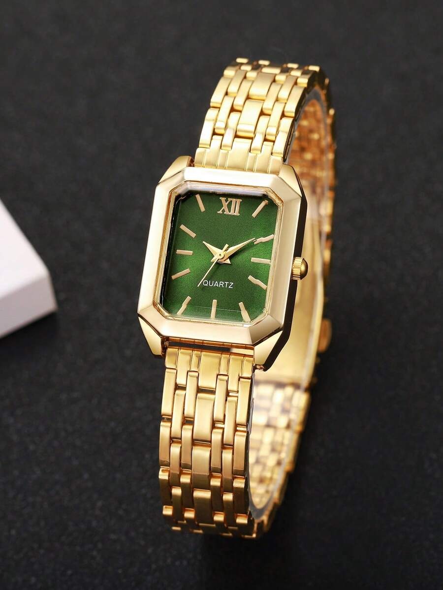 GOLDIE — Duo of 2 Golden Watches · White & Green - TZ
