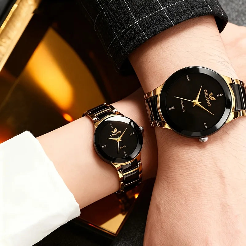 Orlando Premium Duo Watch Set – Elegant Pair for Couples - TZ