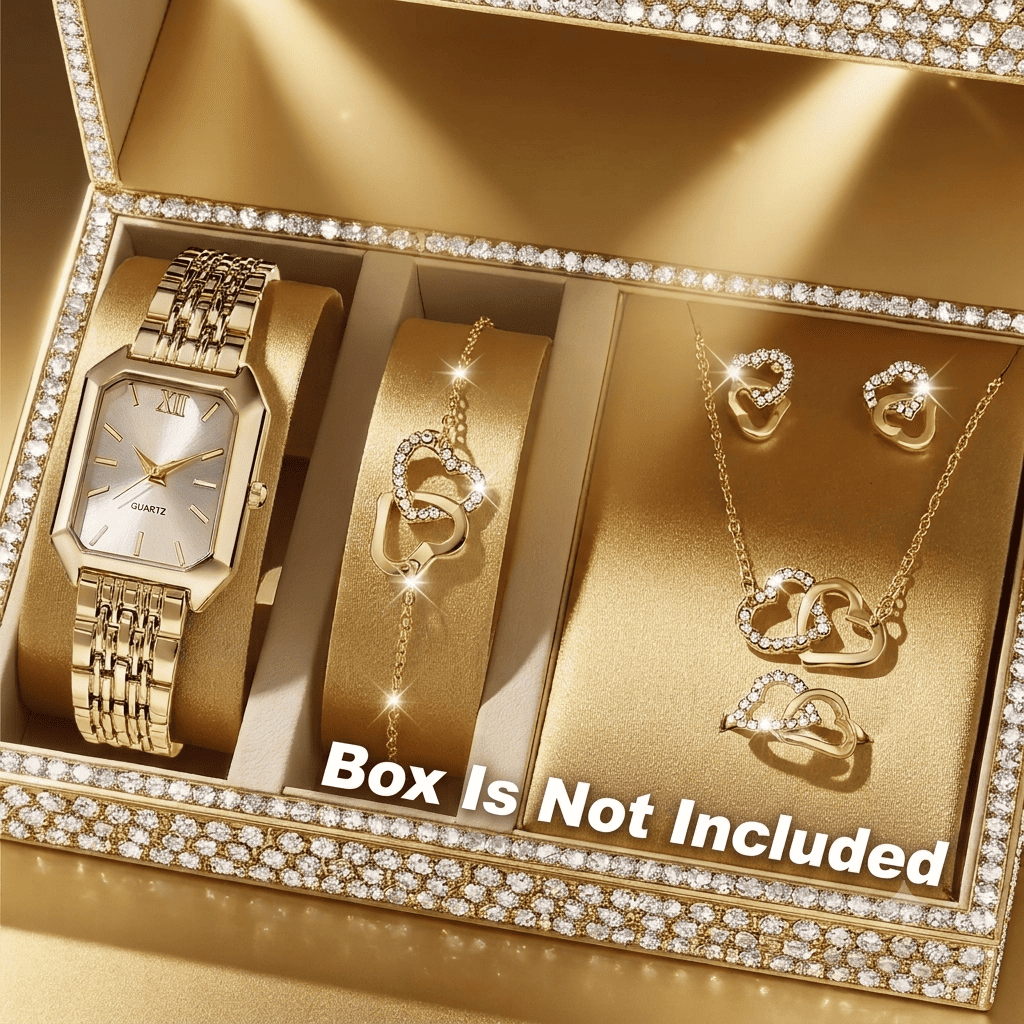 Serena™ 5-Piece Royal Elegance Watch & Jewelry Set - TZ