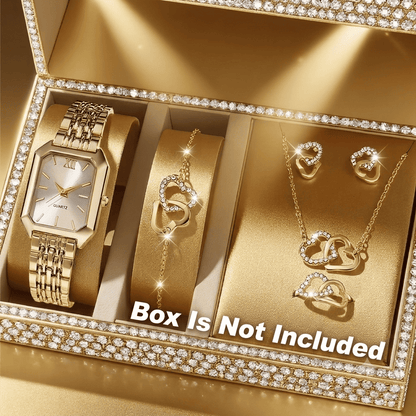Serena™ 5-Piece Royal Elegance Watch & Jewelry Set - TZ