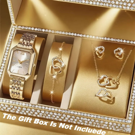 Serena™ 5-Piece Royal Elegance Watch & Jewelry Set - TZ