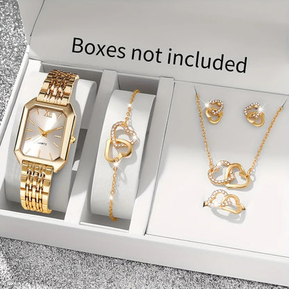 Serena™ 5-Piece Royal Elegance Watch & Jewelry Set - TZ