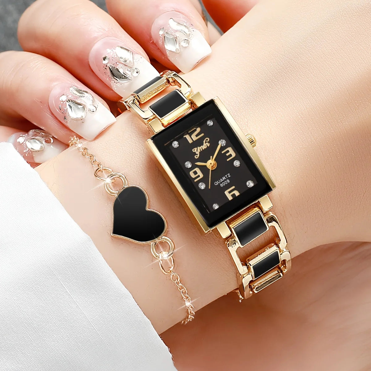Timeless Love Couple Watch Set – Elegant Matching Watches & Bracelets (TZ)