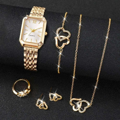 Serena™ 5-Piece Royal Elegance Watch & Jewelry Set - TZ