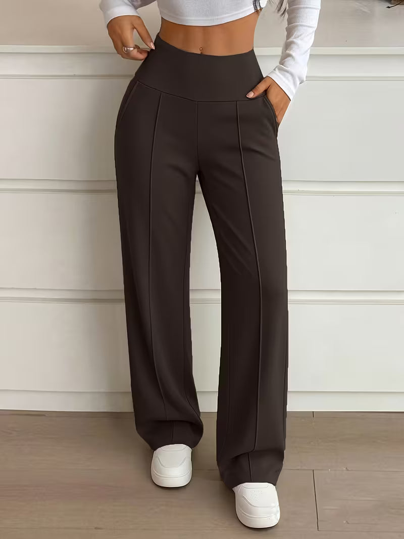 Nova High-Waist Wide-Leg Pants – Tummy Control, Sculpting Fit (TZ)