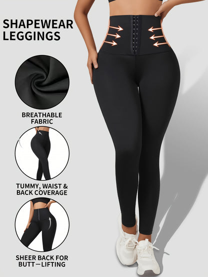 CurveFit — High-Waist Tummy-Control Shaping Leggings (TZ)