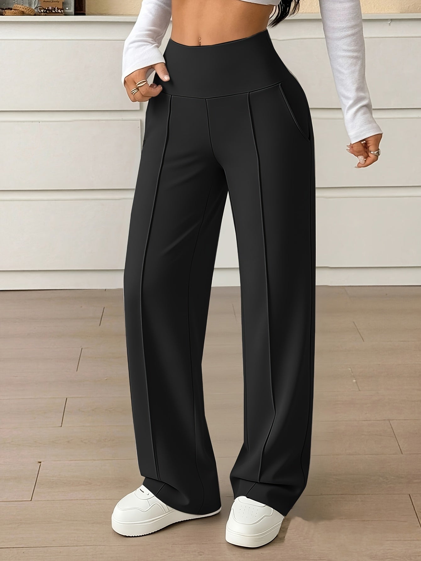 Nova High-Waist Wide-Leg Pants – Tummy Control, Sculpting Fit (TZ)