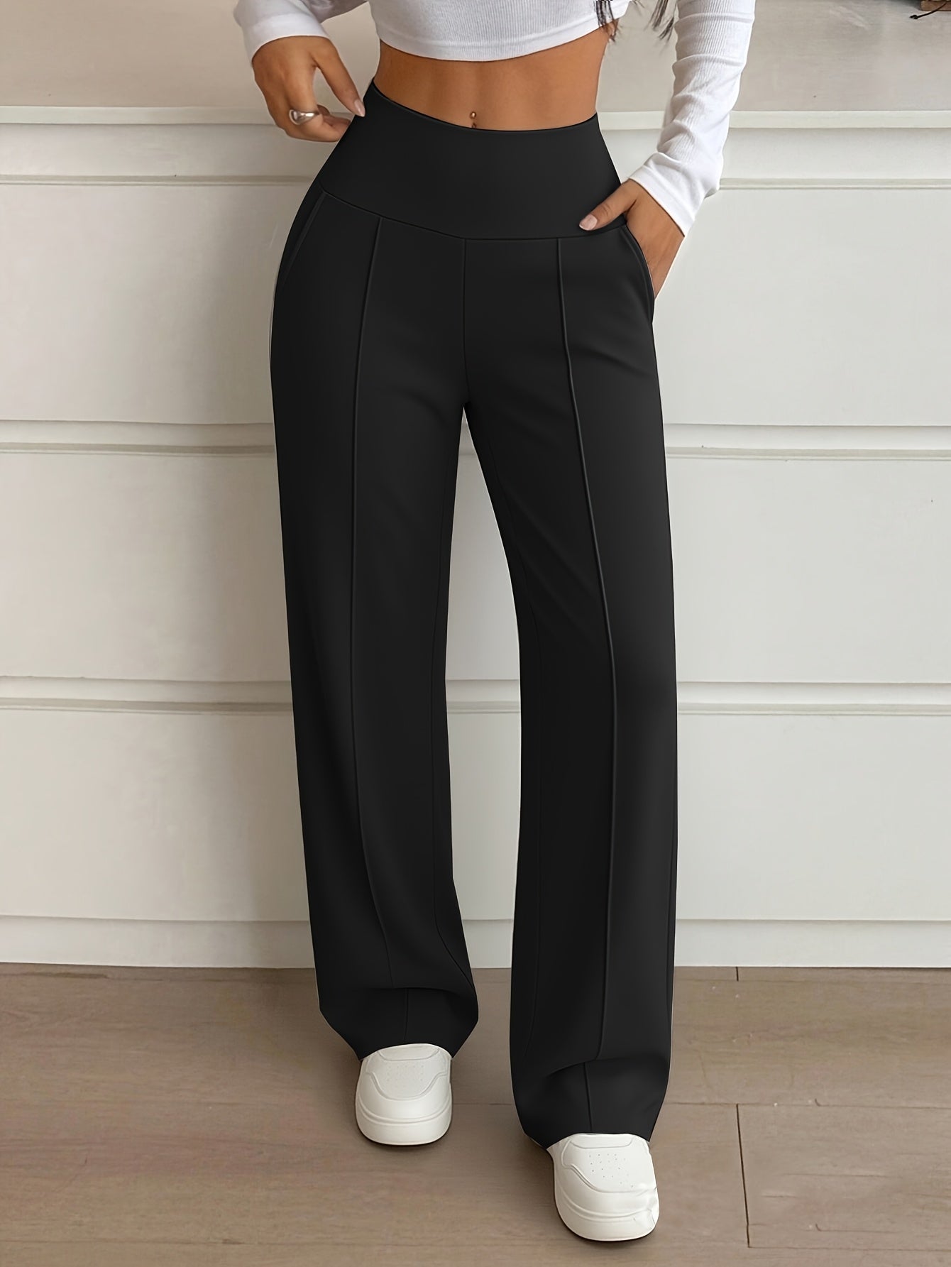 Nova High-Waist Wide-Leg Pants – Tummy Control, Sculpting Fit (TZ)