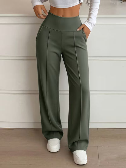 Nova High-Waist Wide-Leg Pants – Tummy Control, Sculpting Fit (TZ)