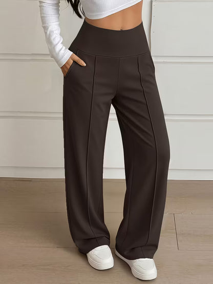Nova High-Waist Wide-Leg Pants – Tummy Control, Sculpting Fit (TZ)