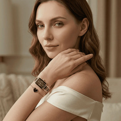 Timeless Love Couple Watch Set – Elegant Matching Watches & Bracelets (TZ)