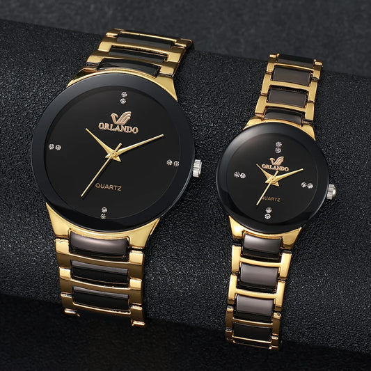 Orlando Premium Duo Watch Set – Elegant Pair for Couples - TZ