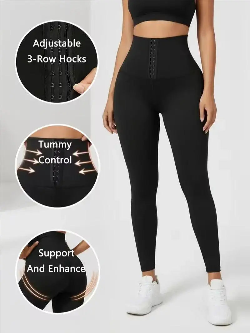 CurveFit — High-Waist Tummy-Control Shaping Leggings (TZ)