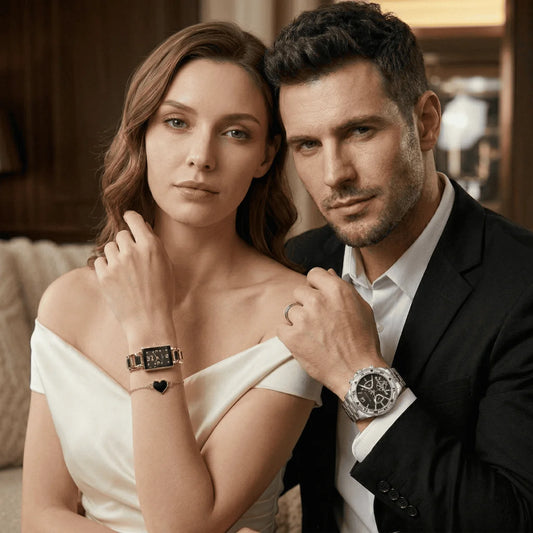 Timeless Love Couple Watch Set – Elegant Matching Watches & Bracelets (TZ)